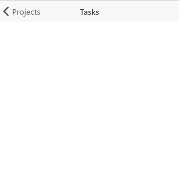 Blank Tasks View
