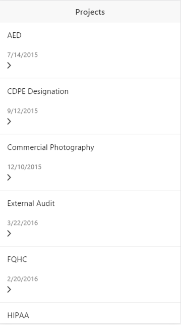 Project List Arrow as New Line