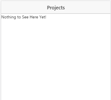 Projects Blank Page